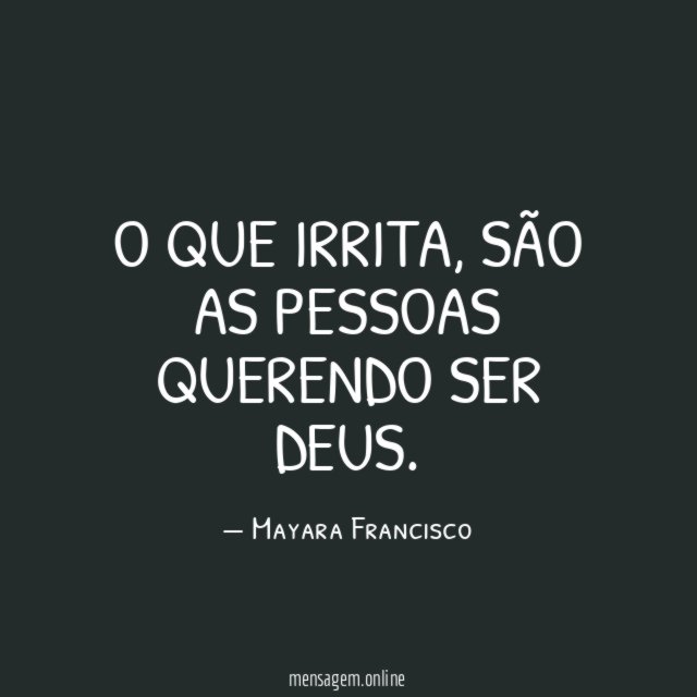 O que irrita