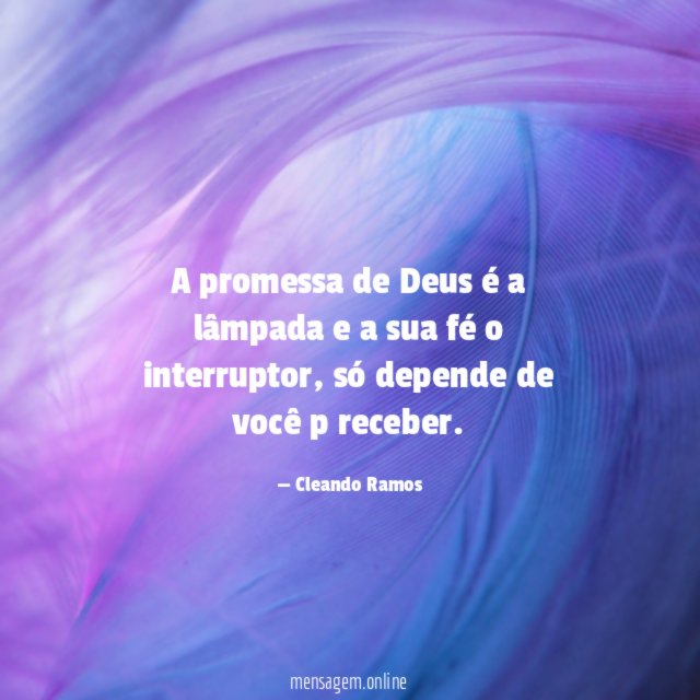 A promessa de Deus é a lâmpada