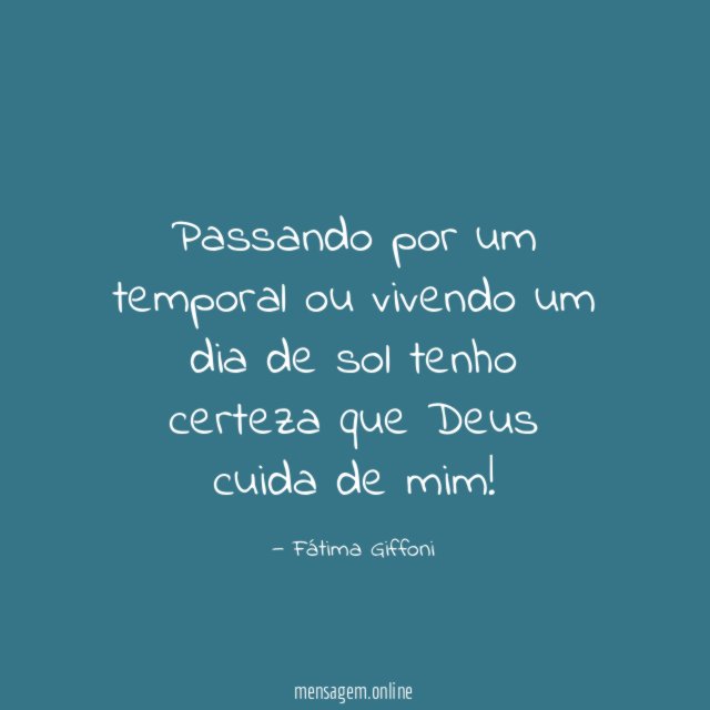 Passando por um temporal ou vivendo um dia