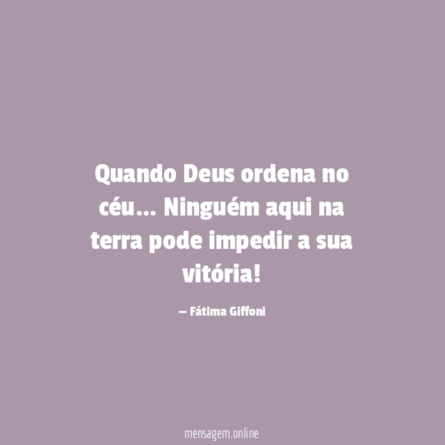 Quando Deus ordena no céu