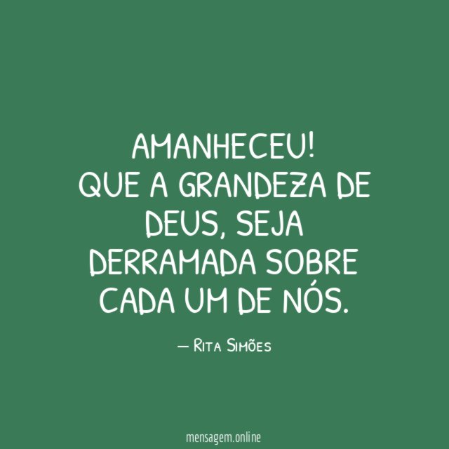 Amanheceu