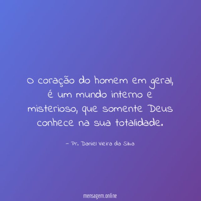 O coração do homem em geral
