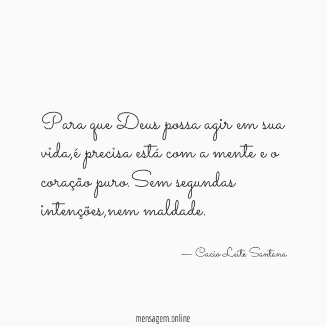 Para que Deus possa agir em sua vida