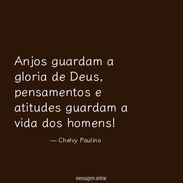 Anjos guardam a gloria de Deus