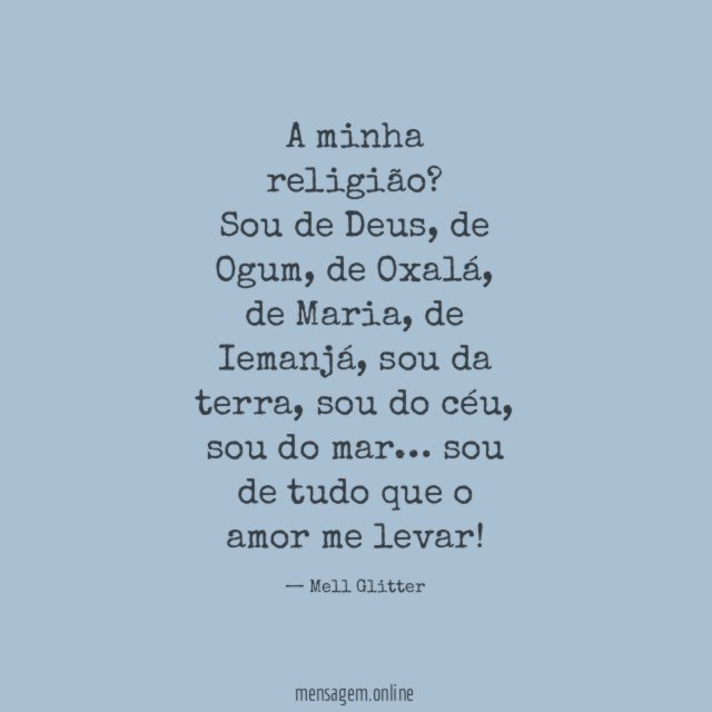 A minha religião