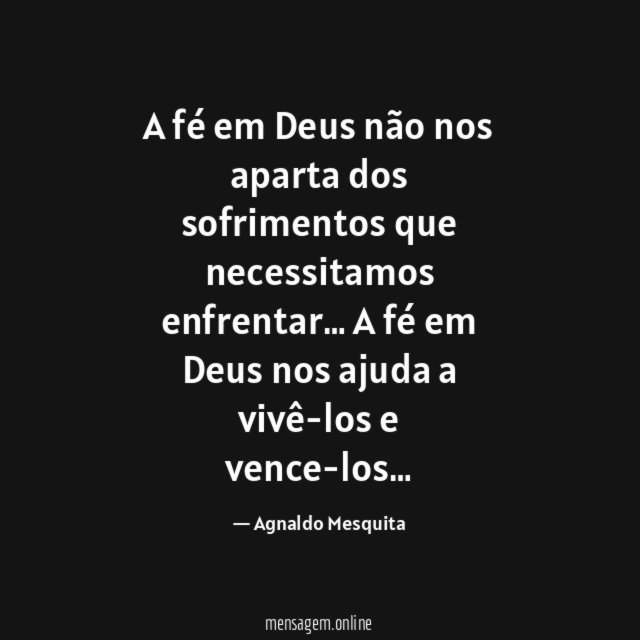 A fé em Deus não nos aparta dos