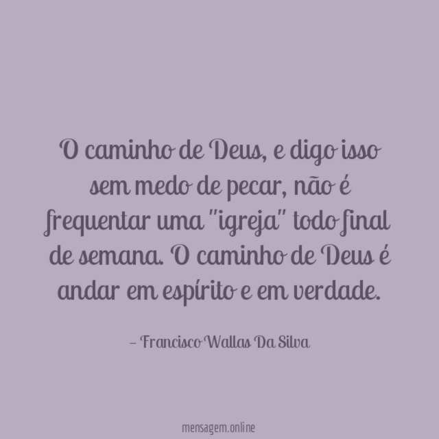 O caminho de Deus