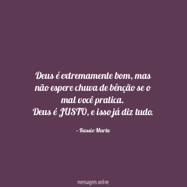Deus é extremamente bom