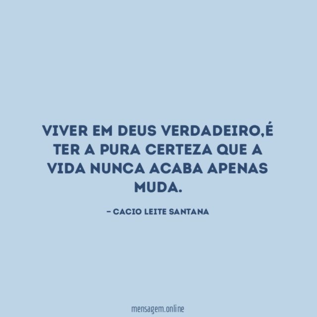 Viver em Deus verdadeiro