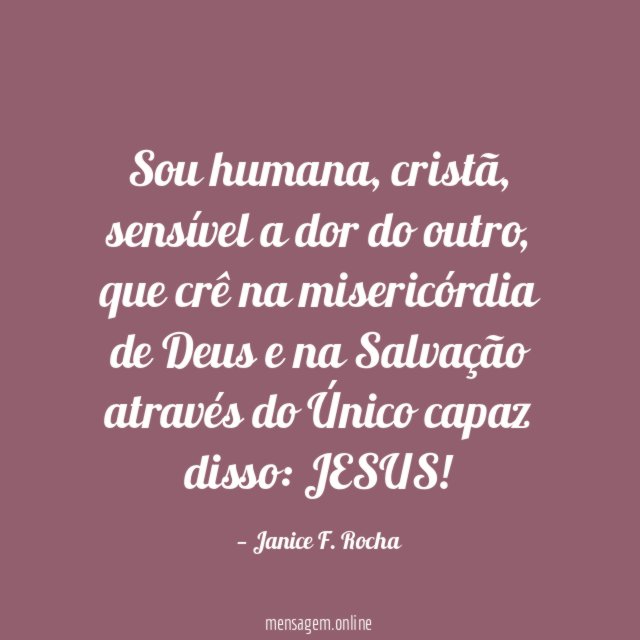Sou humana