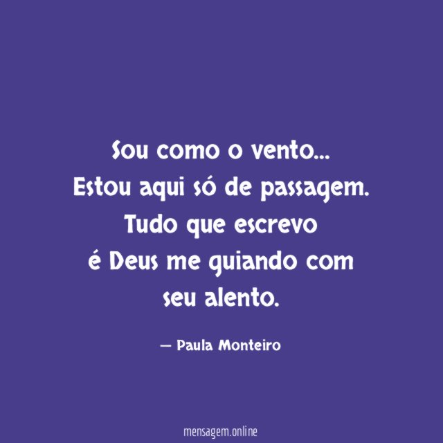 Sou como o vento