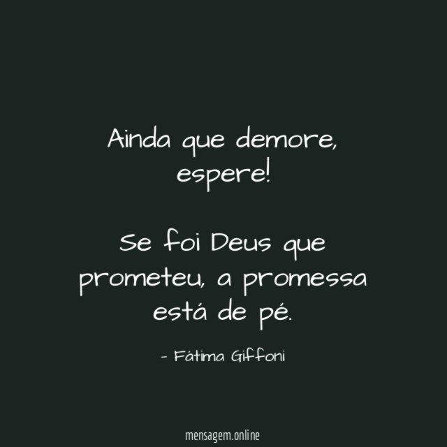 Ainda que demore
