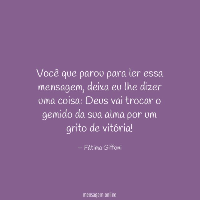 Você que parou para ler essa mensagem