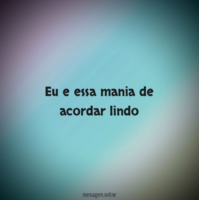 Eu e essa mania