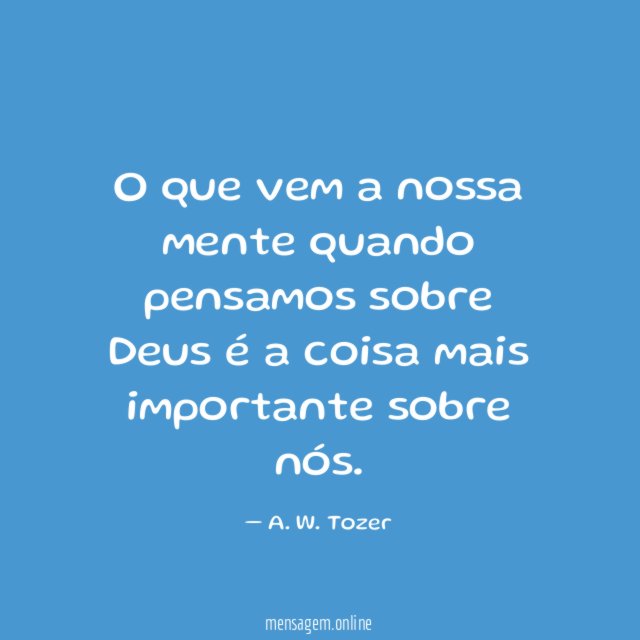 O que vem a nossa mente quando pensamos