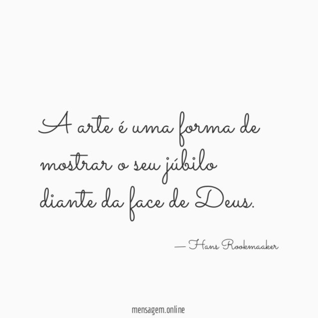 A arte é uma forma de mostrar