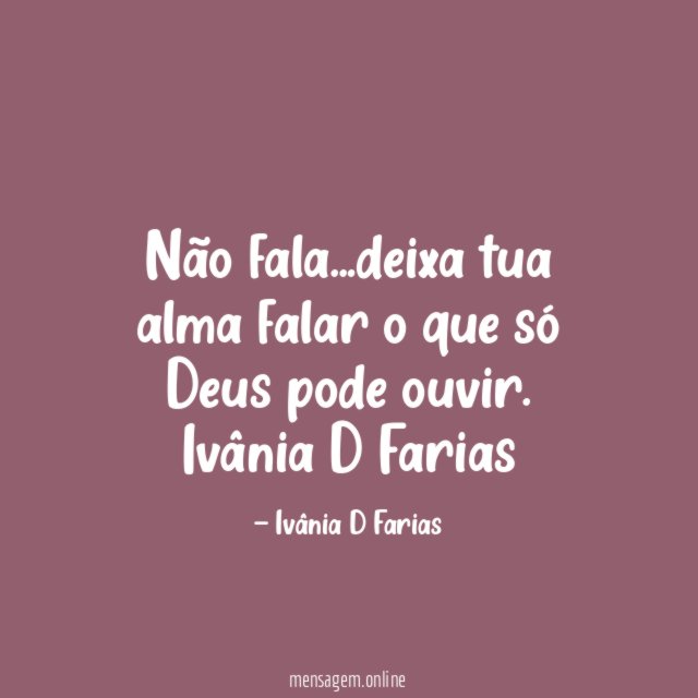 Não fala