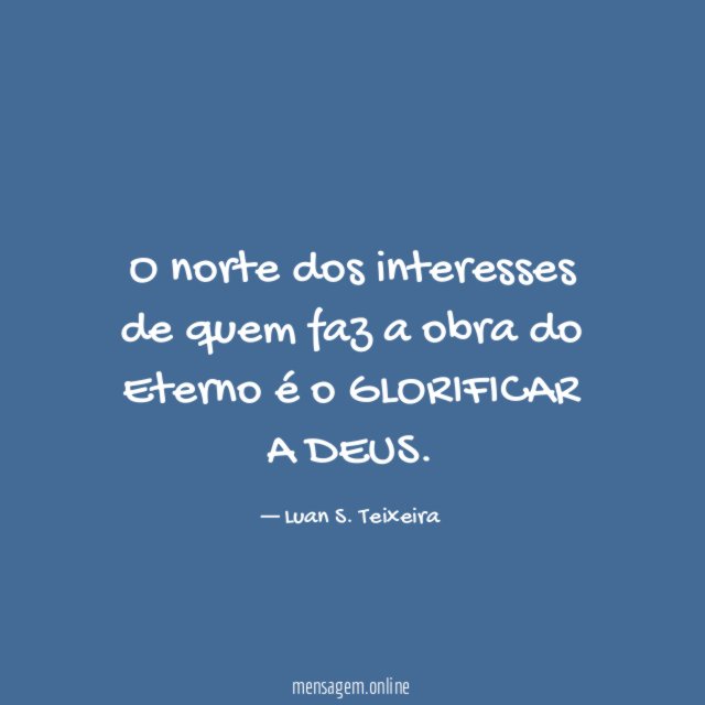 O norte dos interesses de quem faz a