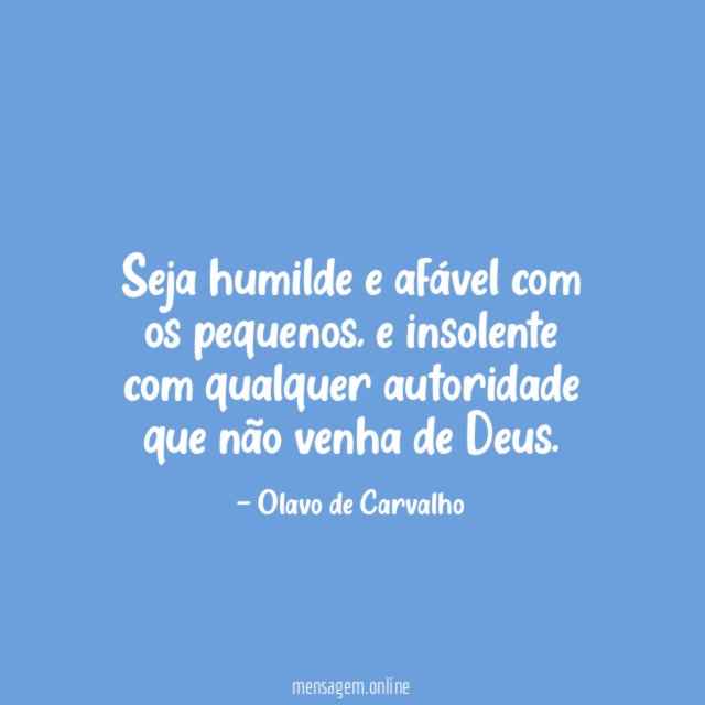 Seja humilde e afável com os pequenos