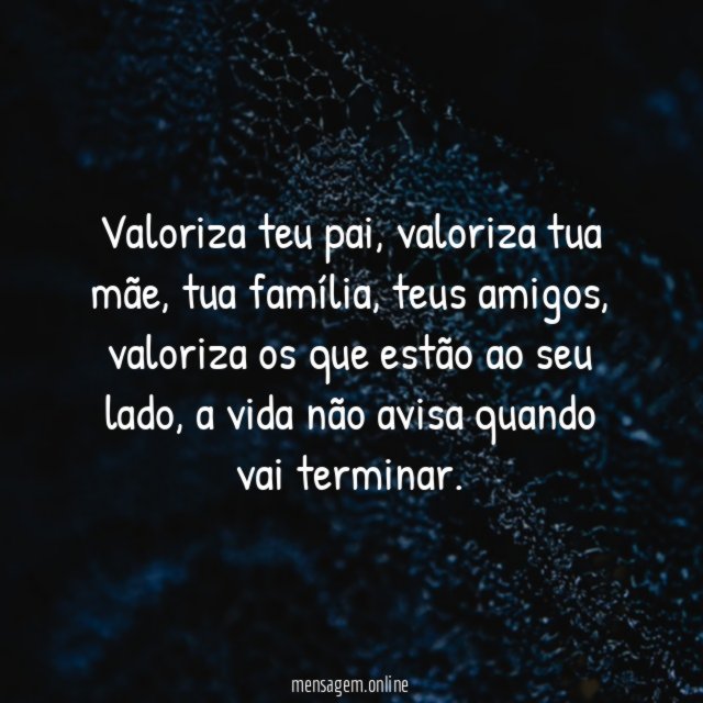 A vida não avisa