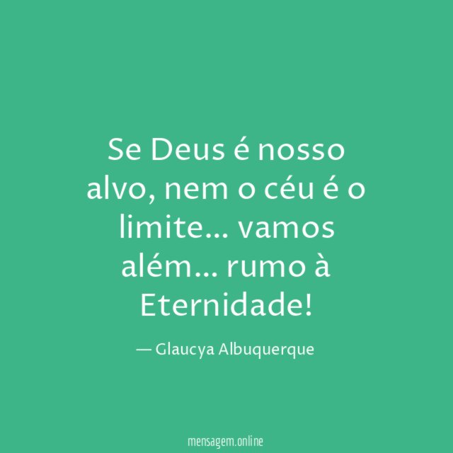 Se Deus é nosso alvo