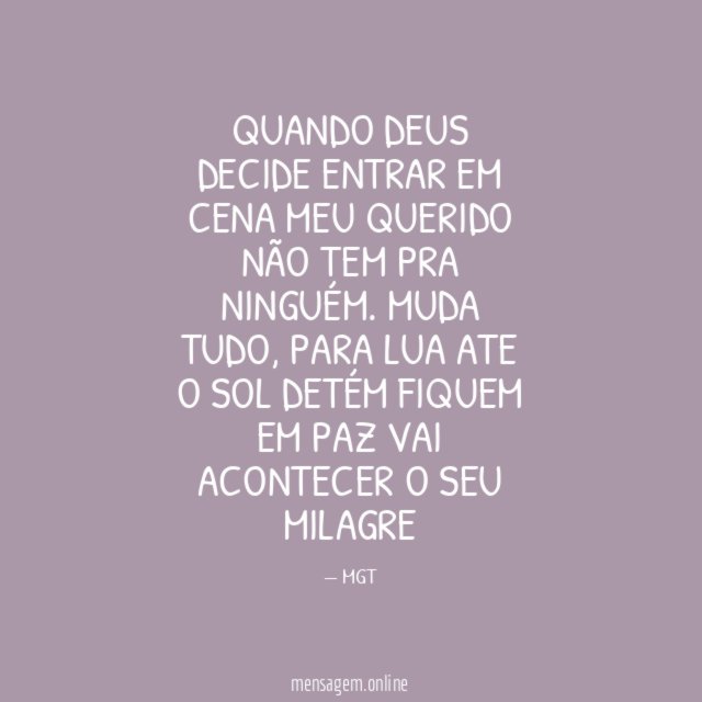 QUANDO DEUS DECIDE ENTRAR EM CENA MEU QUERIDO