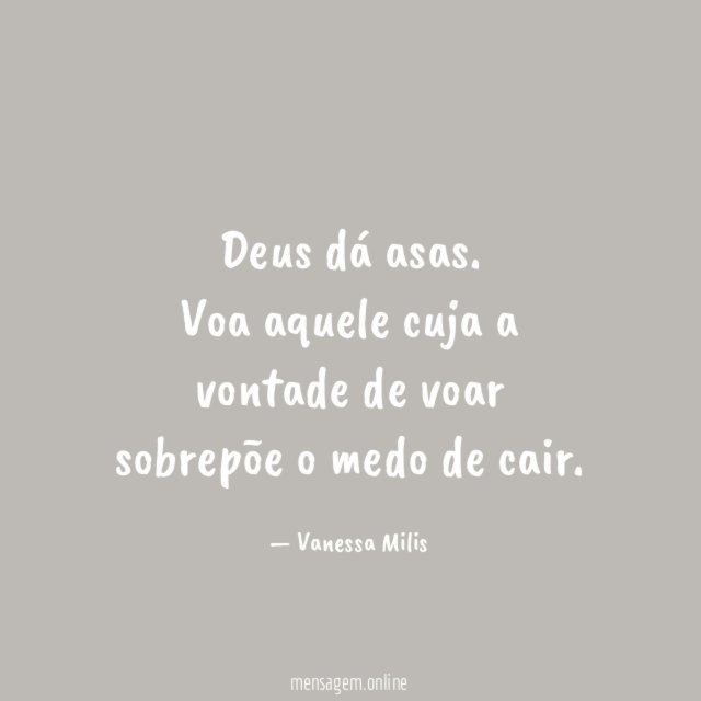 Deus dá asas