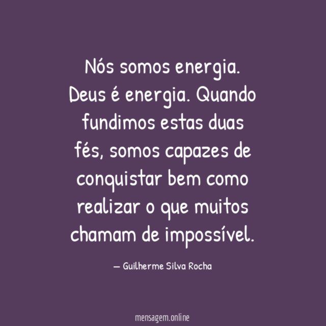 Nós somos energia