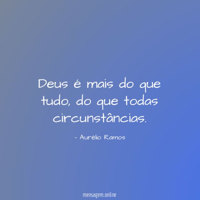 Deus é mais do que tudo