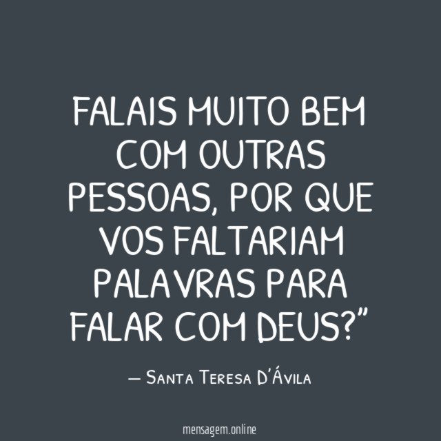 Falais muito bem com outras pessoas
