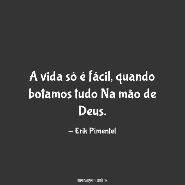 A vida só é fácil