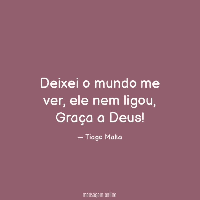 Deixei o mundo me ver
