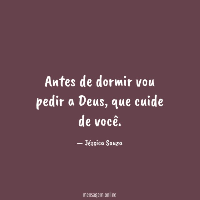 Antes de dormir vou pedir a Deus