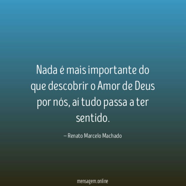 Nada é mais importante do que descobrir