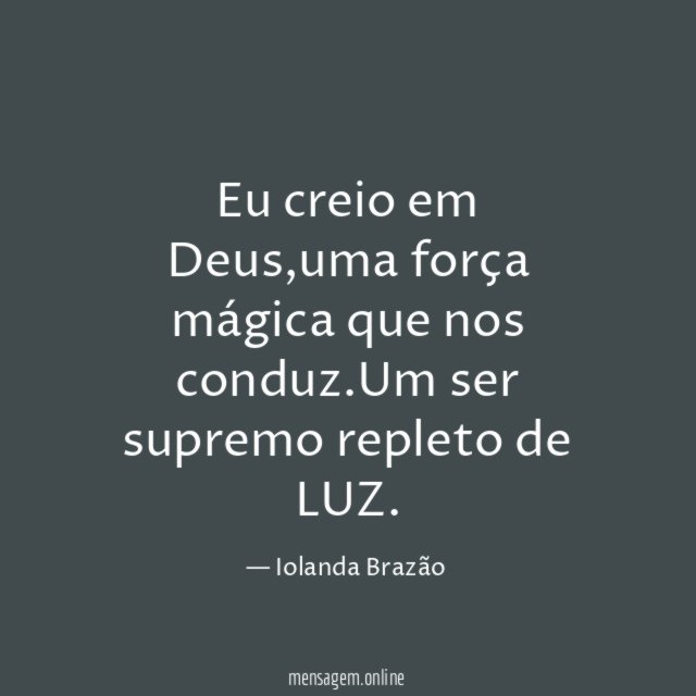 Eu creio em Deus