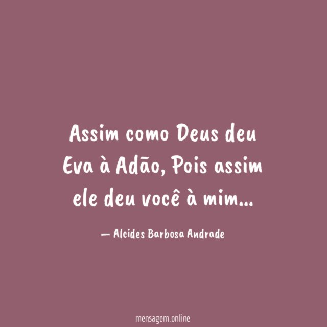 Assim como Deus deu Eva à Adão