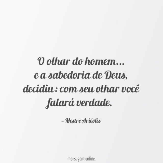 O olhar do homem