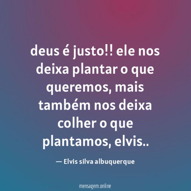 deus é justo