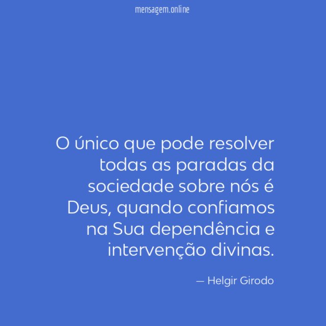 O único que pode resolver todas as paradas