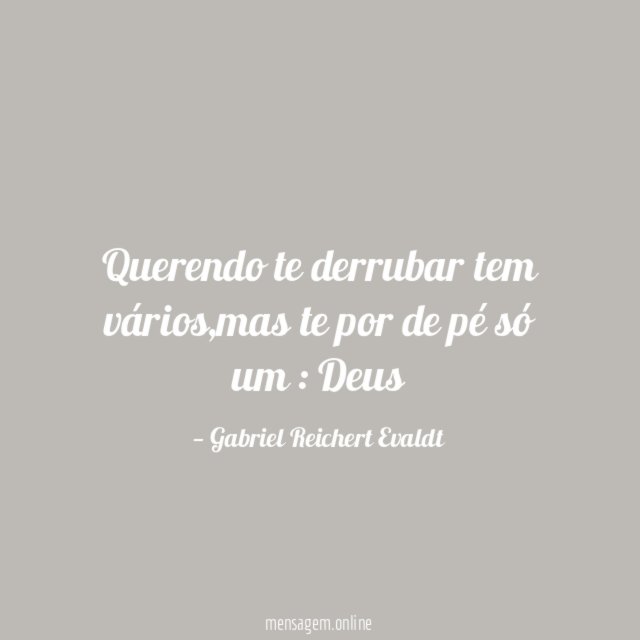 Querendo te derrubar tem vários