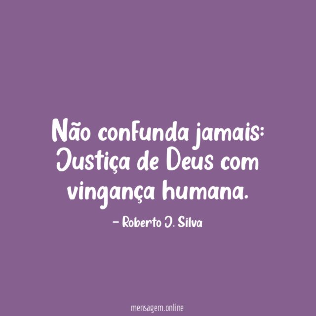 Não confunda jamais