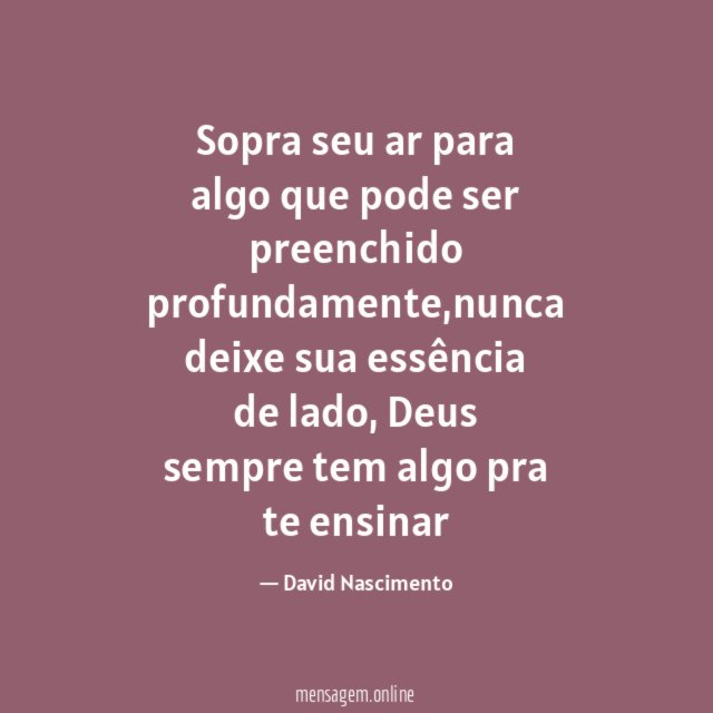 Sopra seu ar para algo que pode ser preenchido profundamente