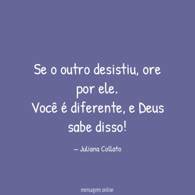 Se o outro desistiu