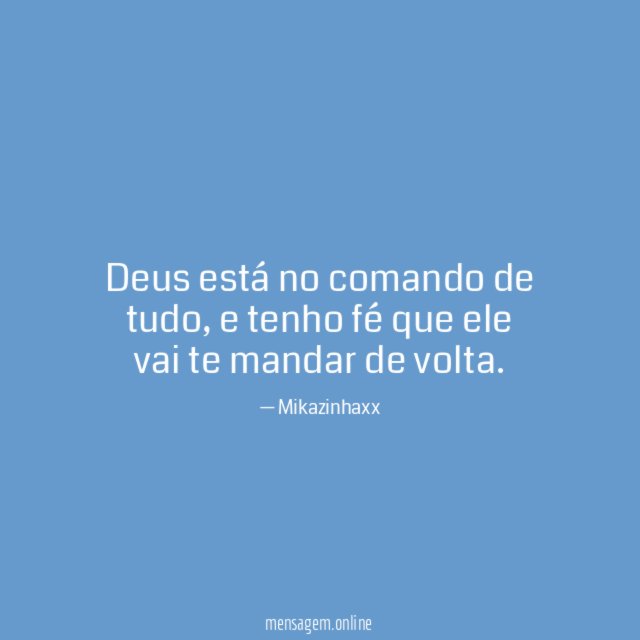 Deus está no comando de tudo