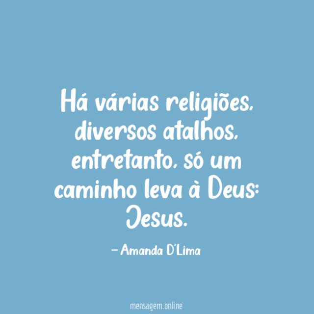 Há várias religiões
