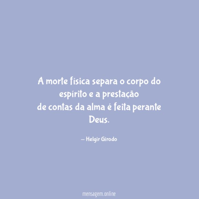 A morte física separa o corpo do espírito