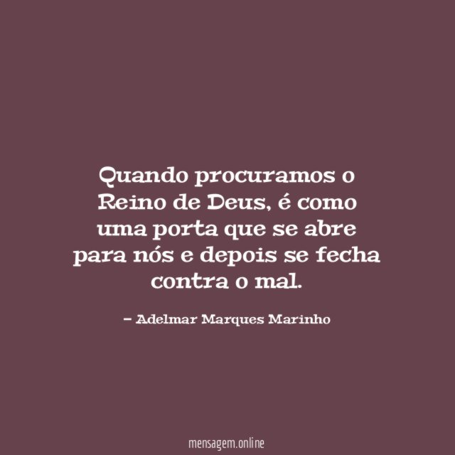 Quando procuramos o Reino de Deus