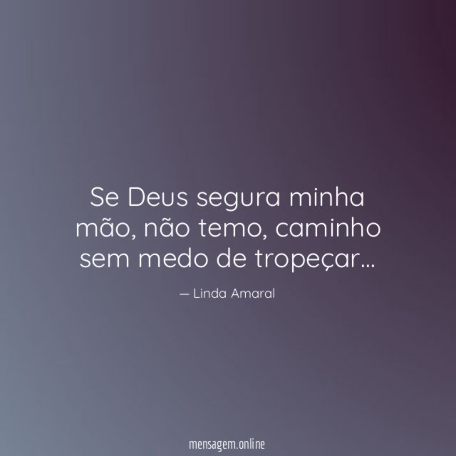 Se Deus segura minha mão