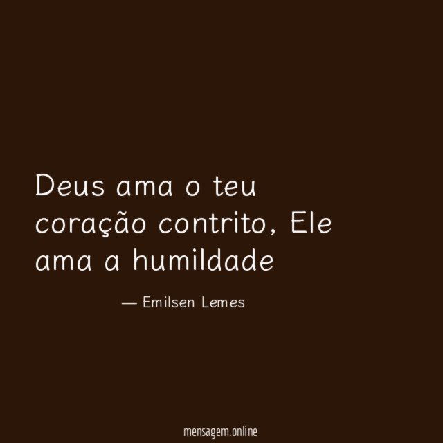 Deus ama o teu coração contrito