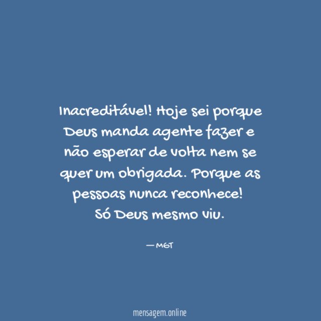 Inacreditável